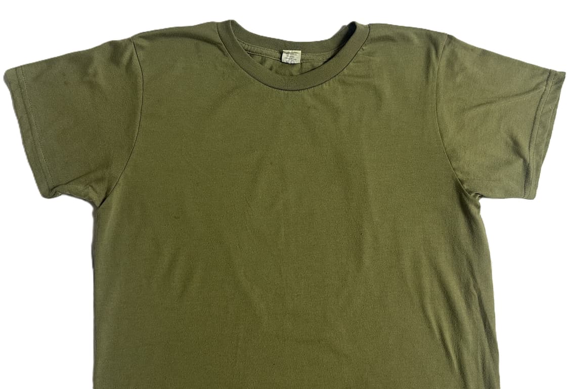 미군 카키색 라운드 반팔 티셔츠 (M) (21) (만원샵) 상품이미지5