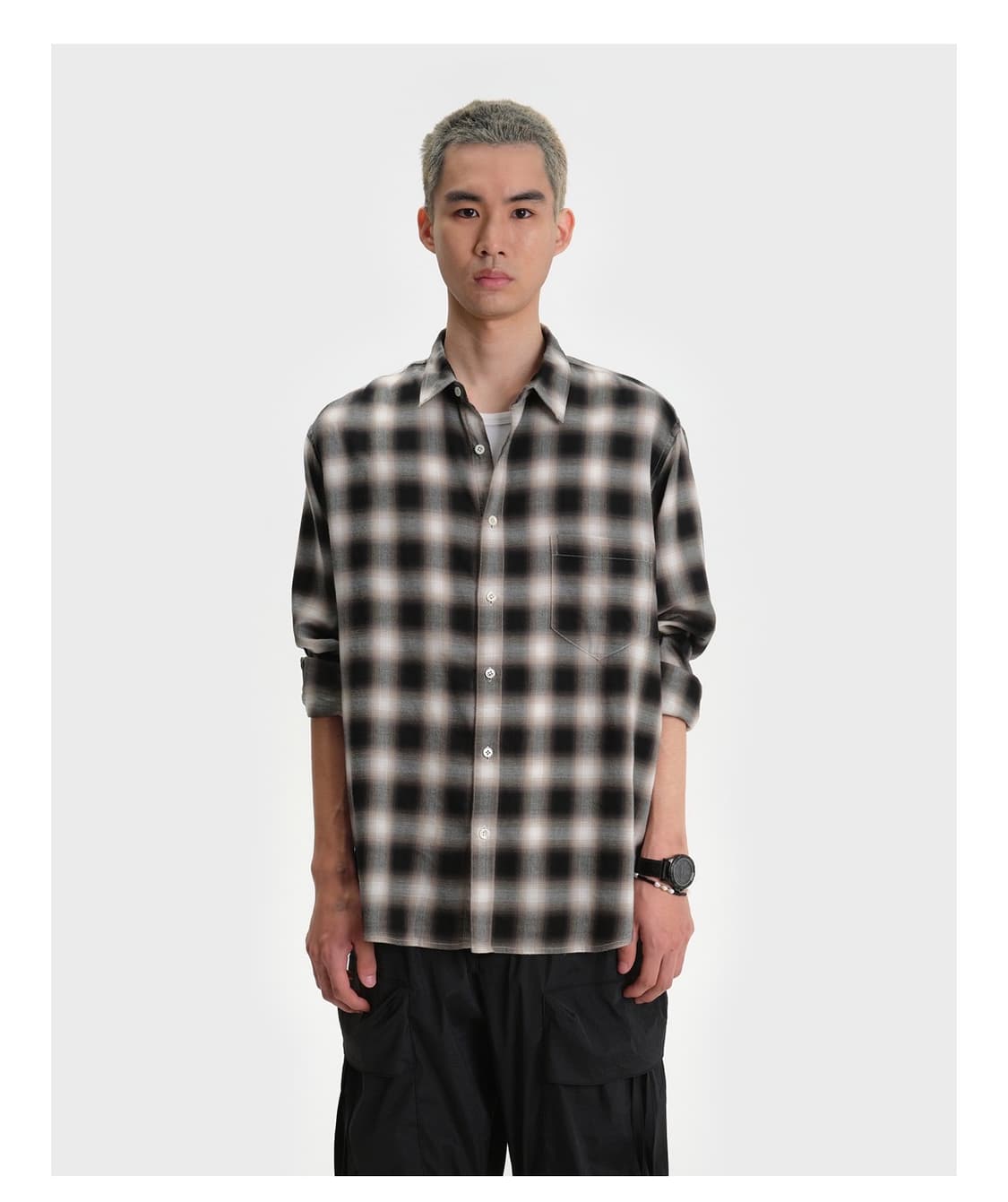 벨리에 치코셔츠 헤이즈블랙 M 상품이미지1