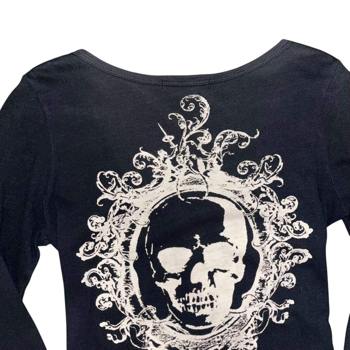Lead 해골 레터링 프린팅 긴팔티 펑크갸루y2k 상품이미지2