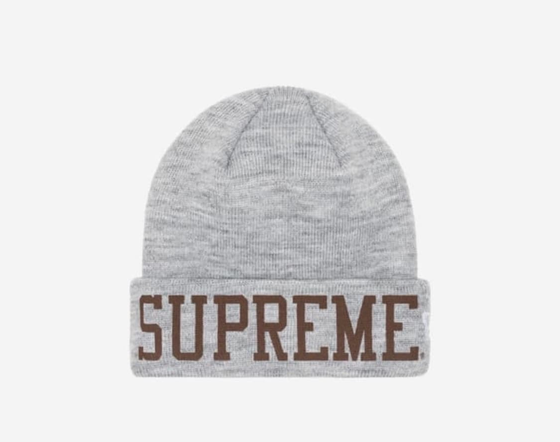 슈프림 뉴에라  비니 헤더 그레이-23FW 상품이미지1