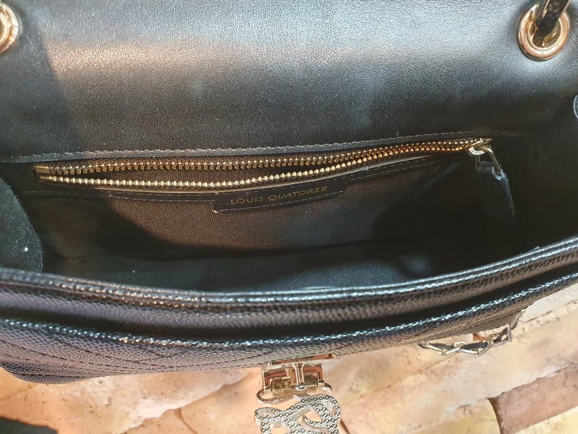 루이까또즈 블랙 퀼팅 체인 숄더백 상품이미지5