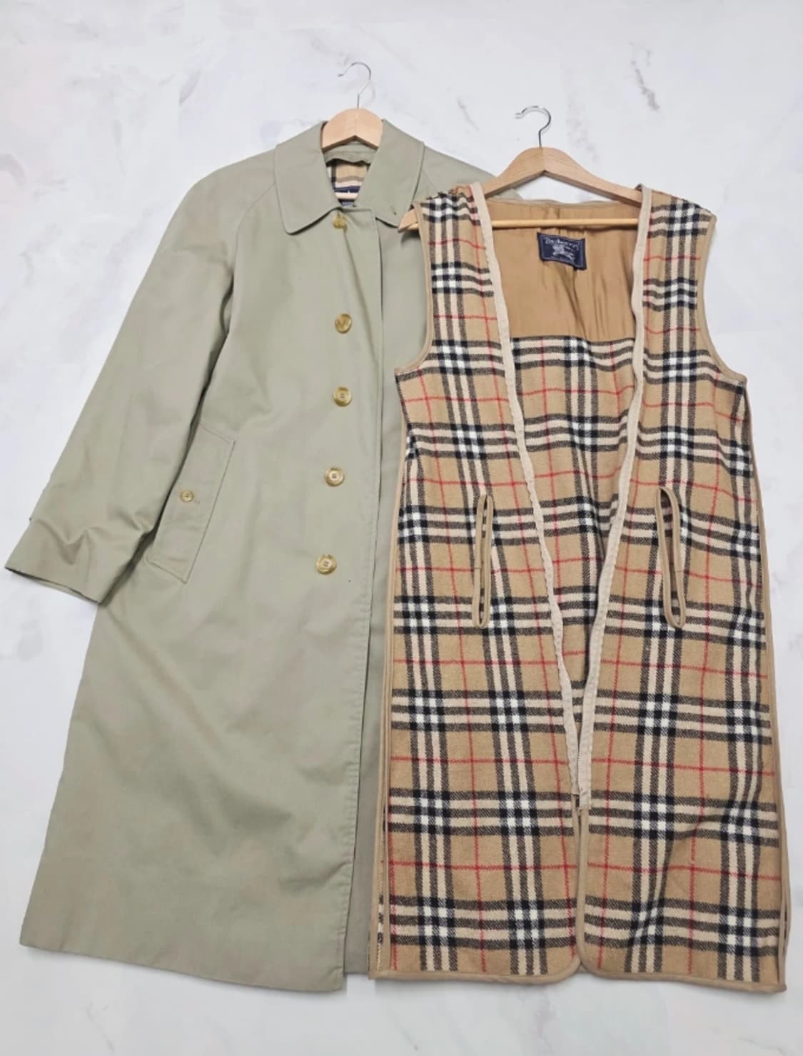 버버리 트렌치 코트 울내피 탈부착 100 상품이미지1