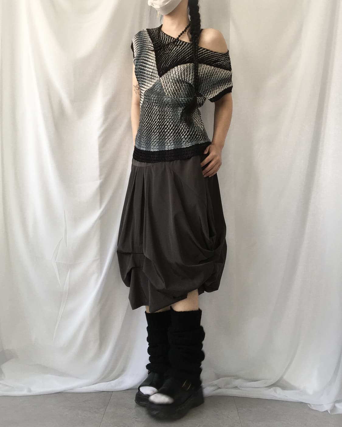 Pleats pattern top 상품이미지1