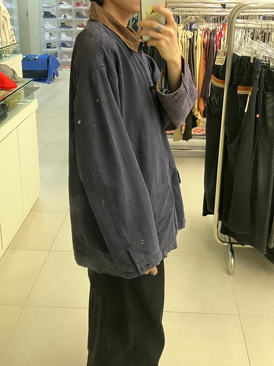 폴로 랄프로렌 네이비 코치 자켓 M 상품이미지9