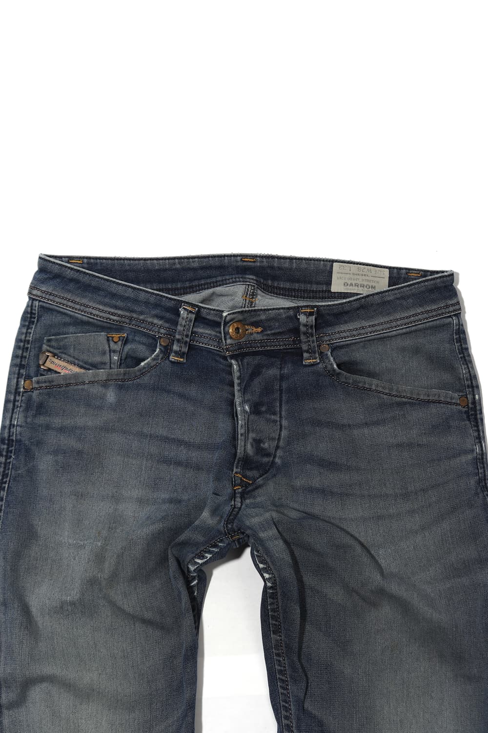 DIESEL DARRON 레귤러 슬림 스트레이트 워싱 투웨이 데님 진  상품이미지3