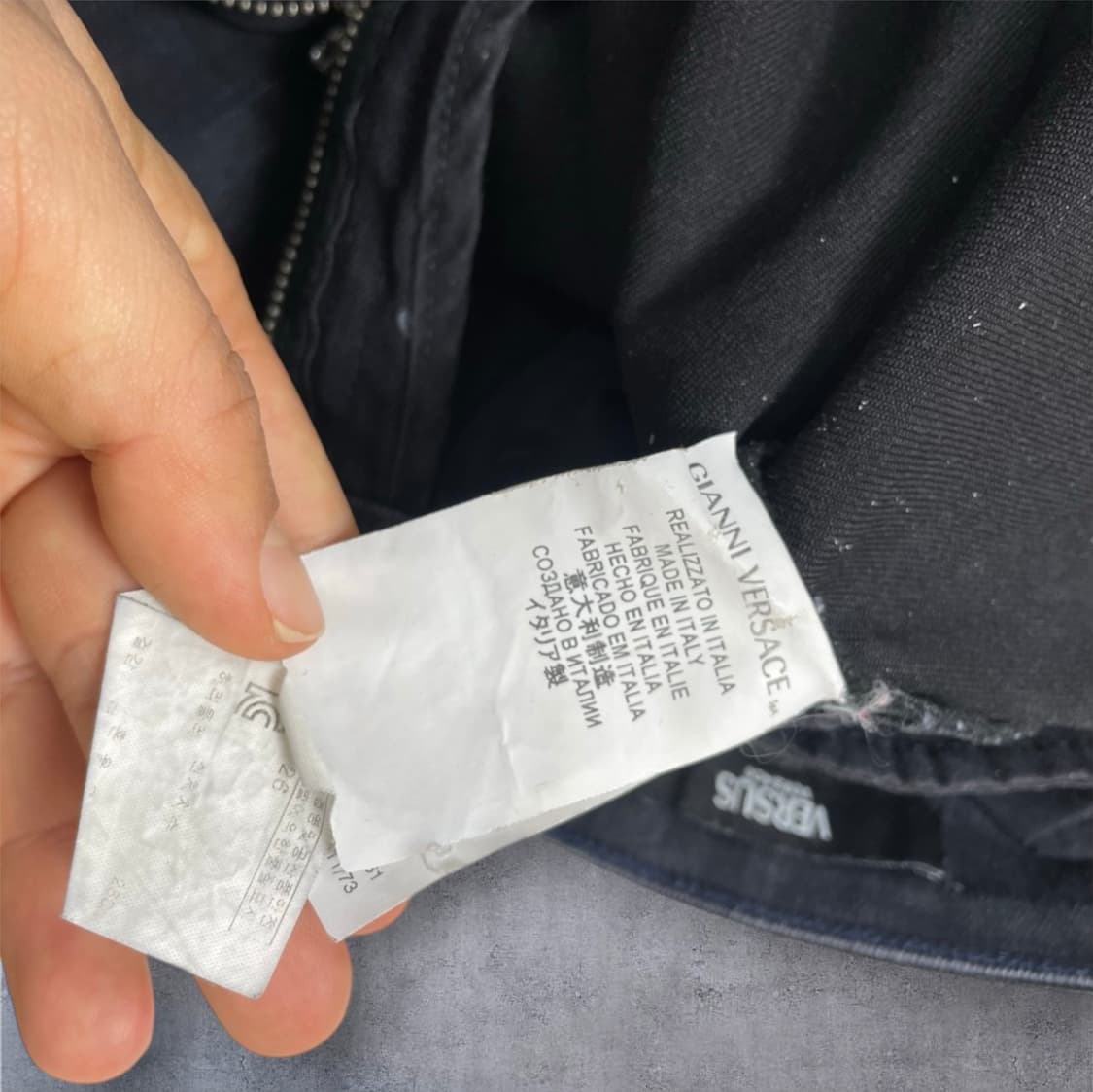 베르수스 베르사체  슬림 스트레치 코팅 데님팬츠 26  상품이미지5