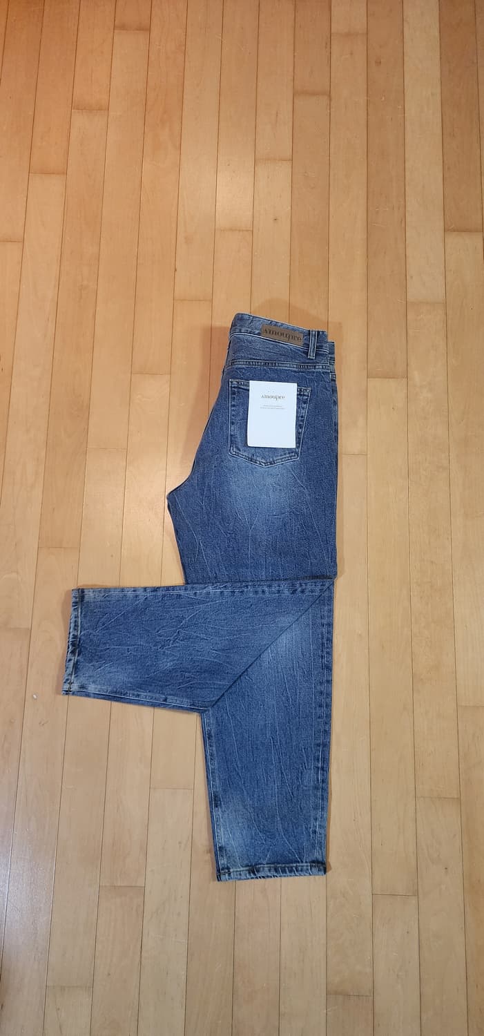 (새상품)아모프레 진청 테이퍼드 데님팬츠 34 상품이미지9