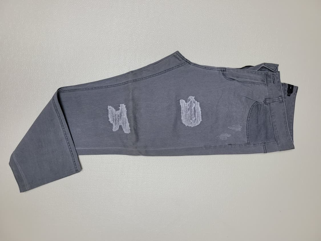 UGIZ 남자 데미지워싱 청바지 32 그레이 상품이미지2