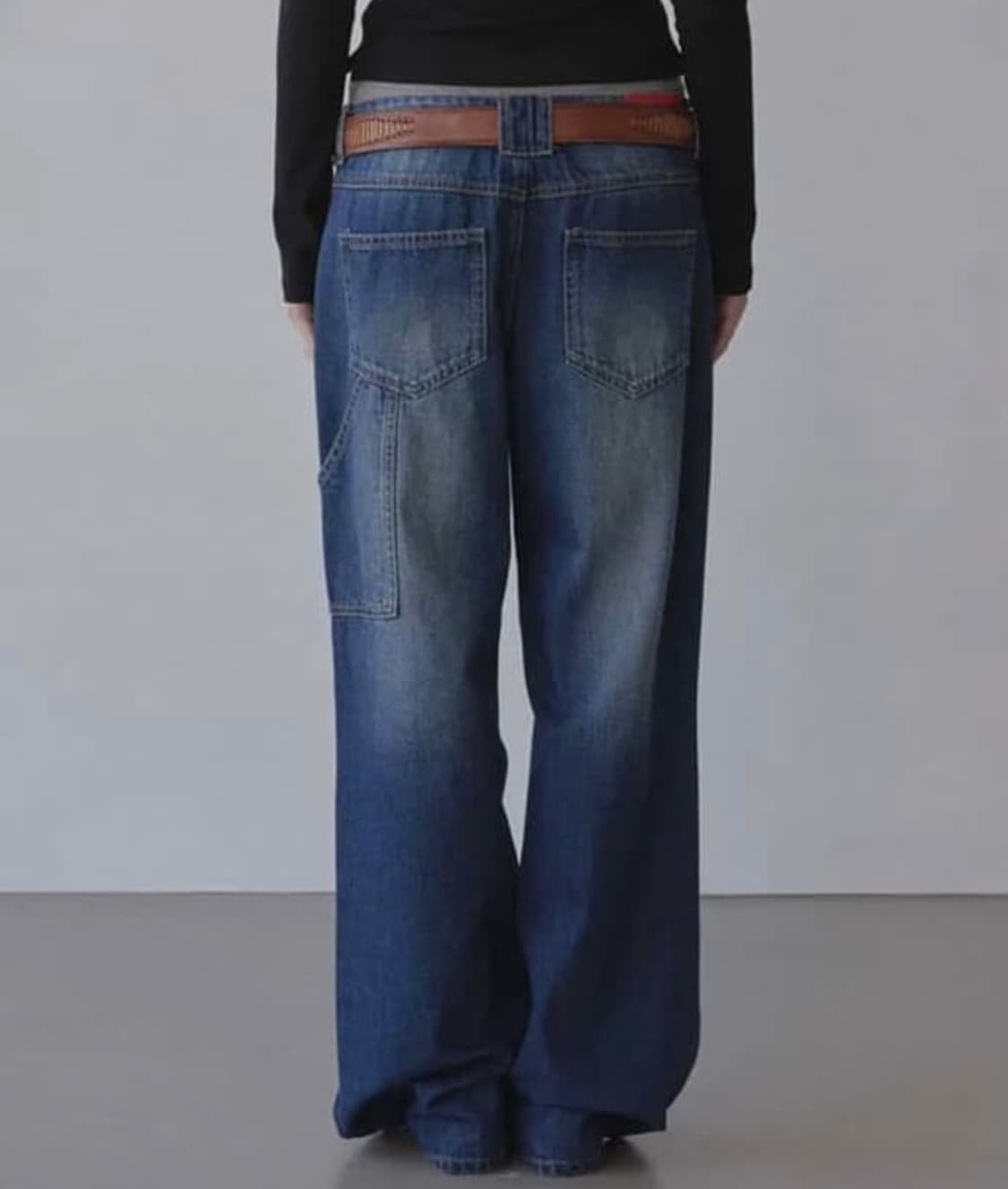 스컬프터 로우라이즈 비즈 데님 xs 상품이미지2