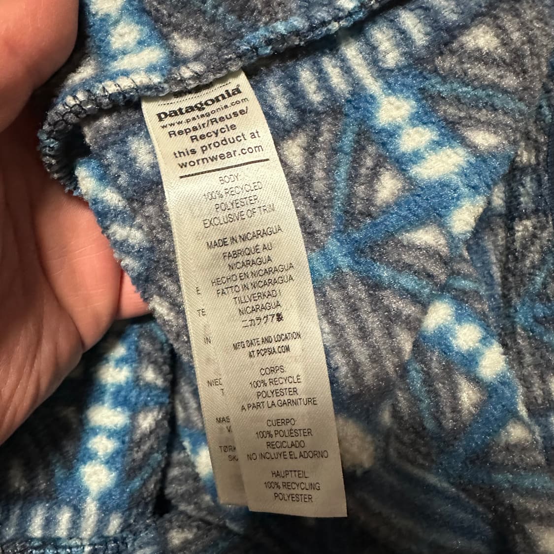 파타고니아 라이트웨이트 신칠라 스냅-T 플리스 스노우 빔 다크 내츄럴 M 상품이미지5