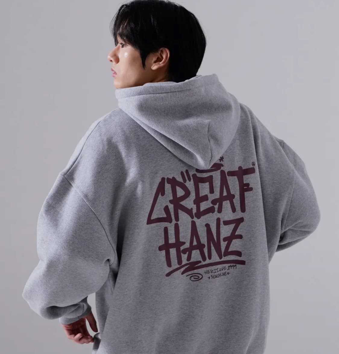 펀치라인 후드티 회색 M 상품이미지1