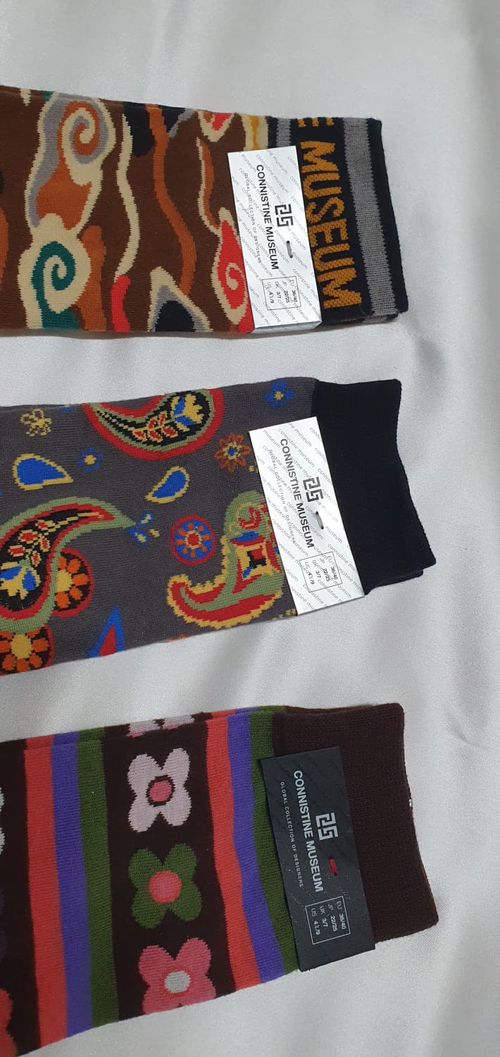 물결 꽃 깃털 CONNISTINE MUSEUM 코니스틴 뮤지엄 양말 상품이미지8