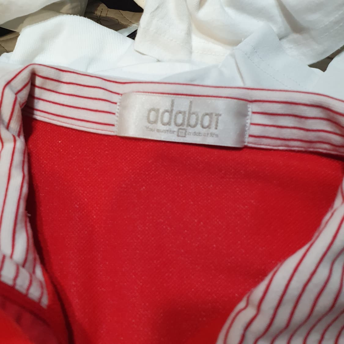 Adabart 일본 빈티지 여성 골프웨어 빨간색 카라티 2508586 상품이미지6