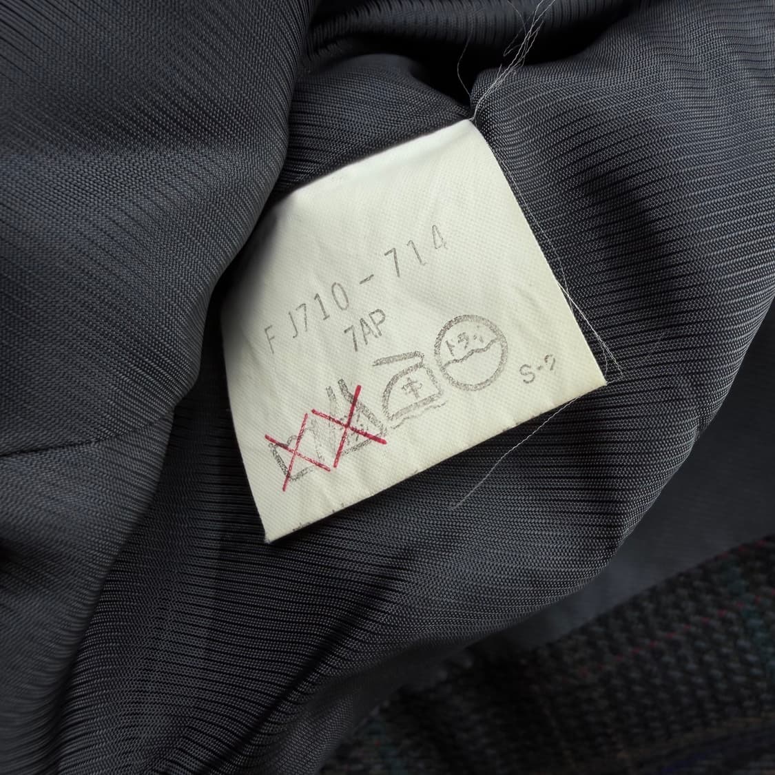 90s 버버리 더블 블레스트 체크 자켓 상품이미지7