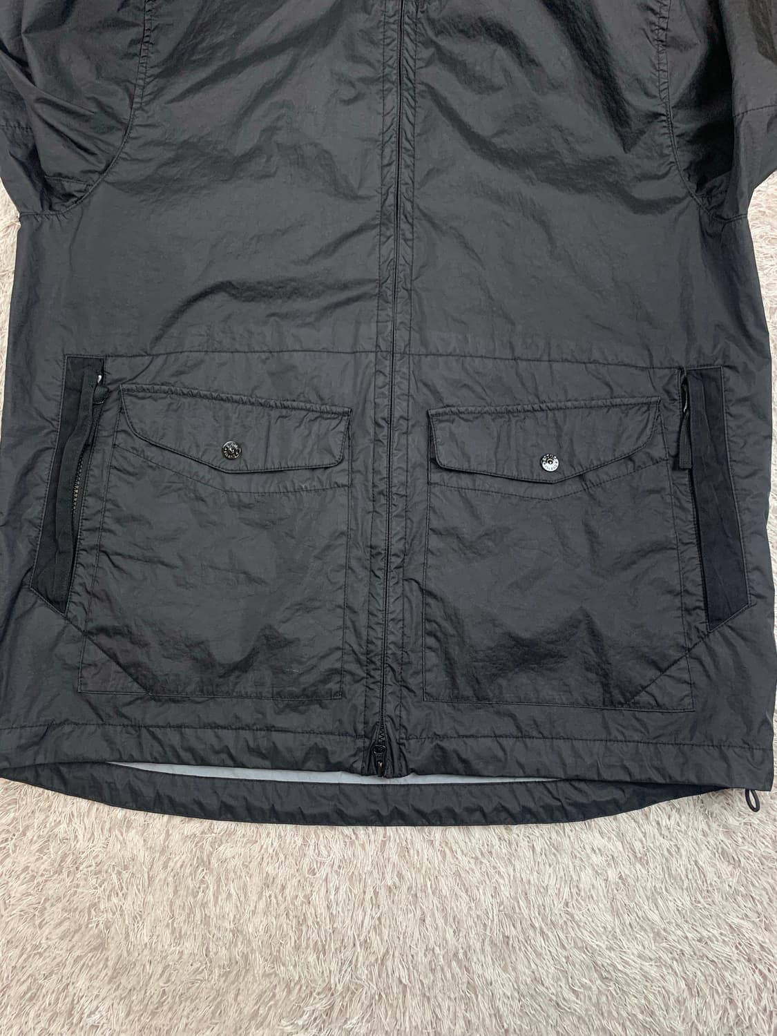 [XL] 정품 스톤아일랜드 24SS 멤브라나 3L TC 후드자켓 블랙 상품이미지5