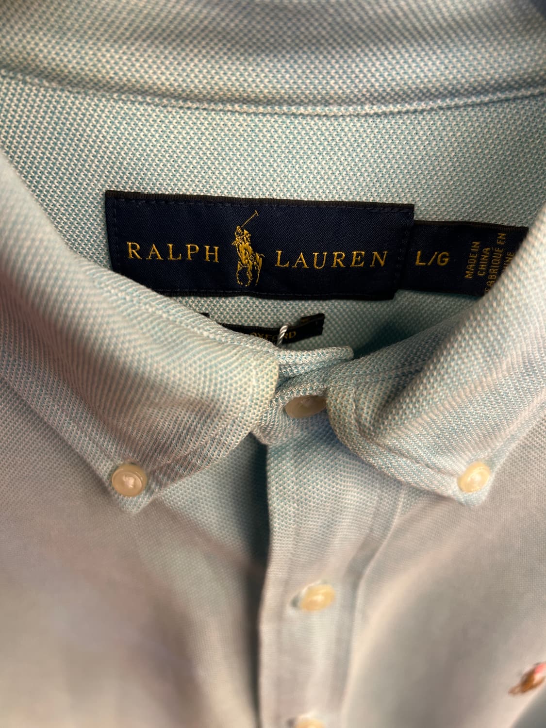 폴로 랄프로렌 버튼다운 옥스포드 셔츠 (라이트 블루) 상품이미지4