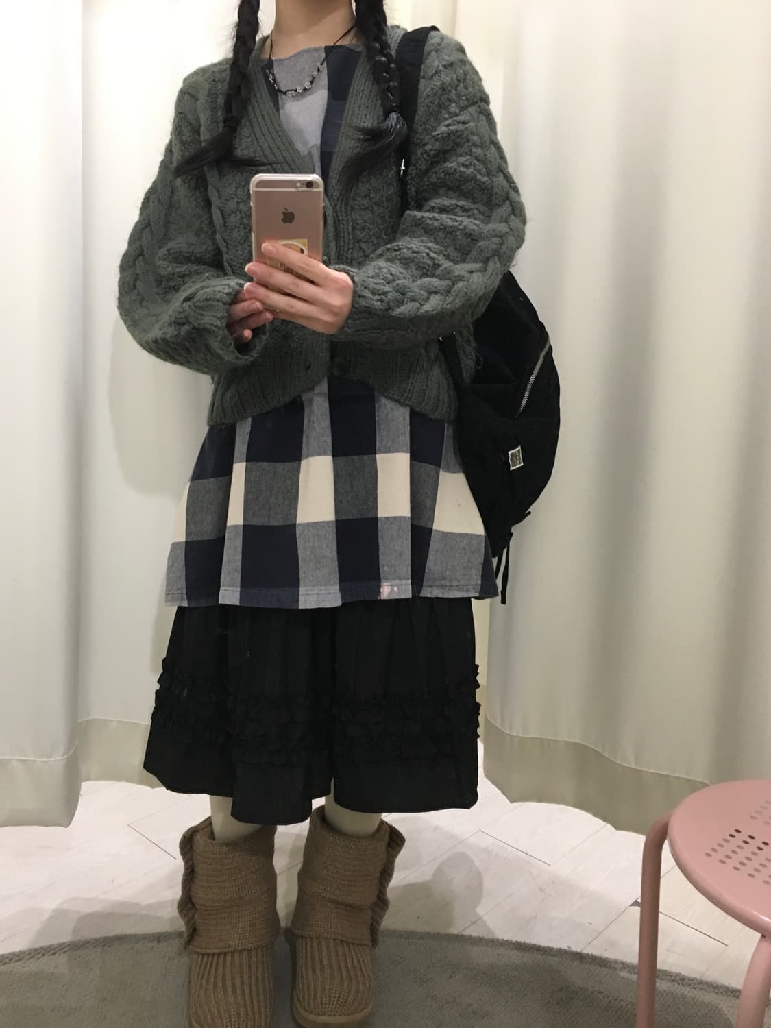 그리너리 도톰 꽈배기 가디건 상품이미지7