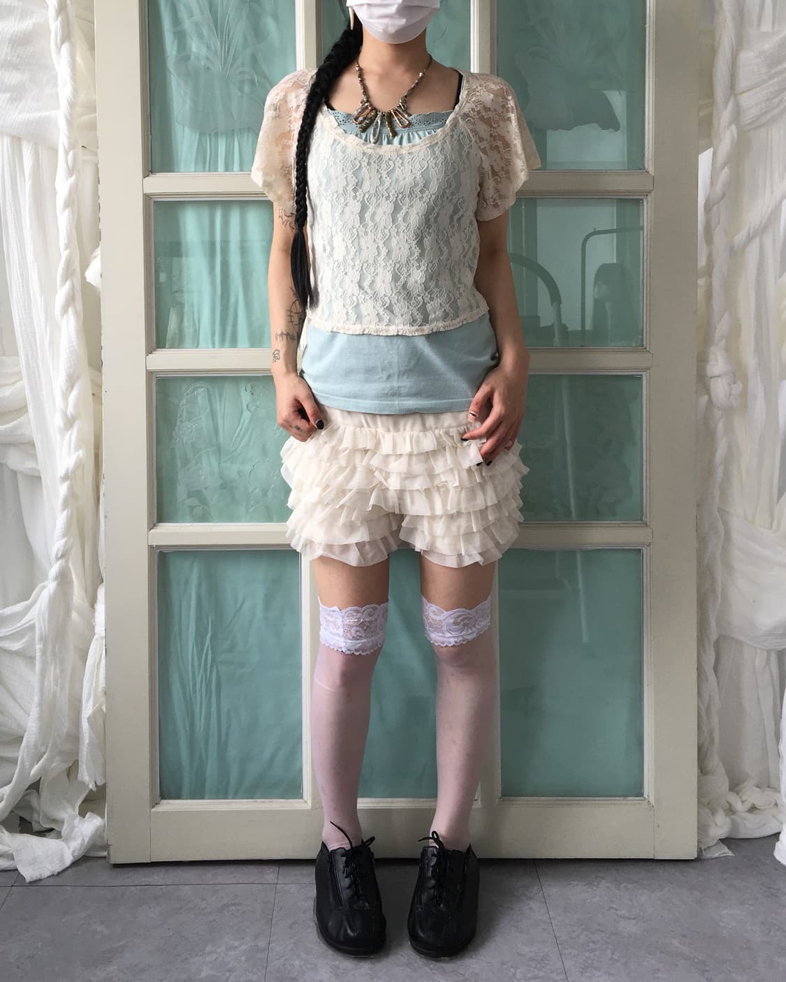 Frill layer short 상품이미지5