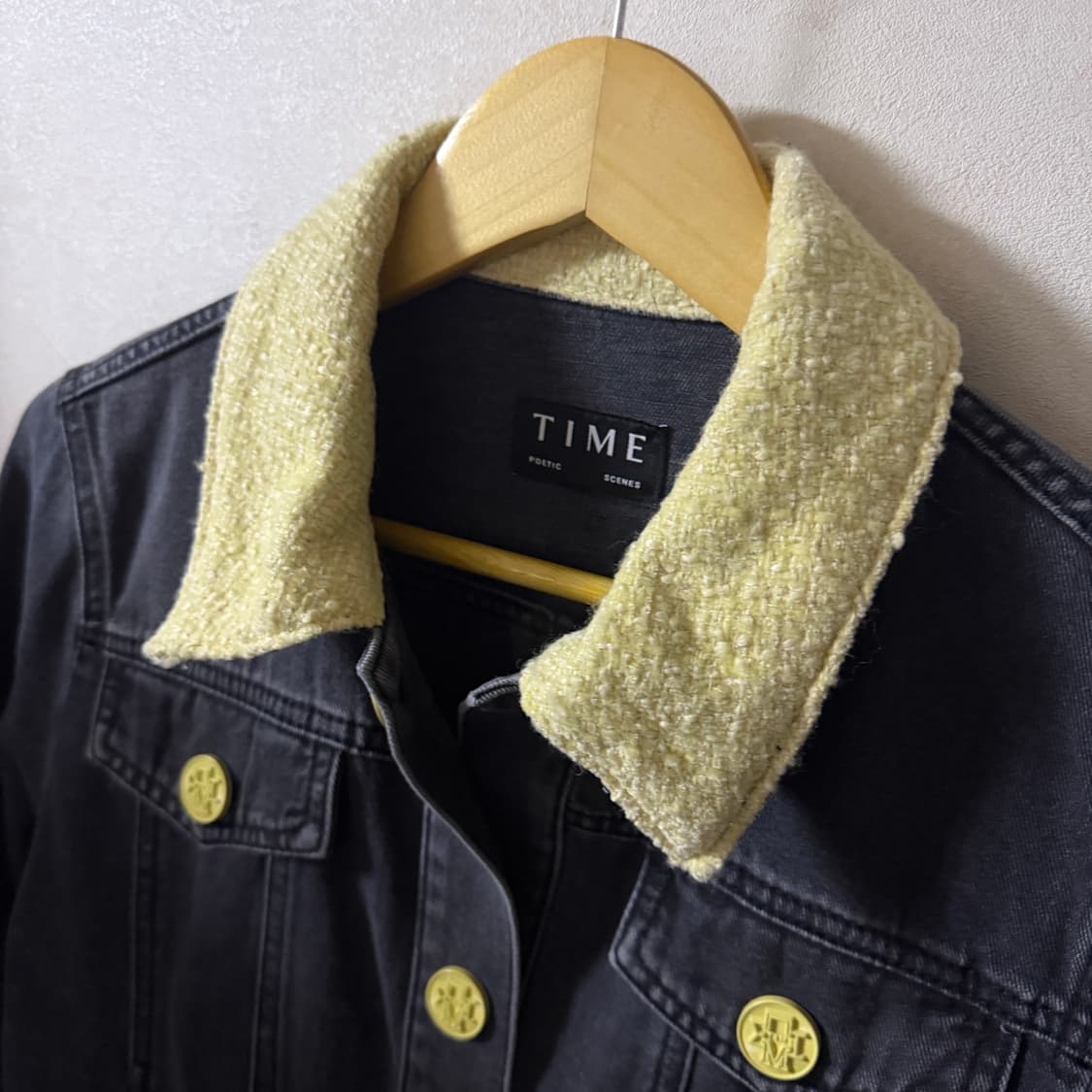 한섬 타임 23FW 데님 트위드자켓 (66정도) 상품이미지2