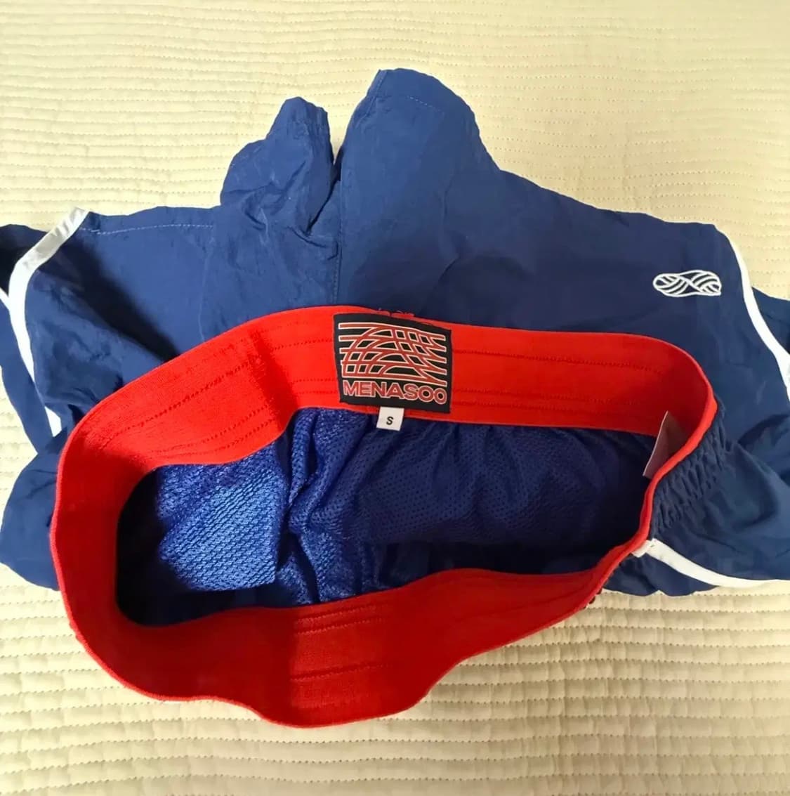 미나수 RUNNING TRACK NYLON SHORTS_NAVY 상품이미지5