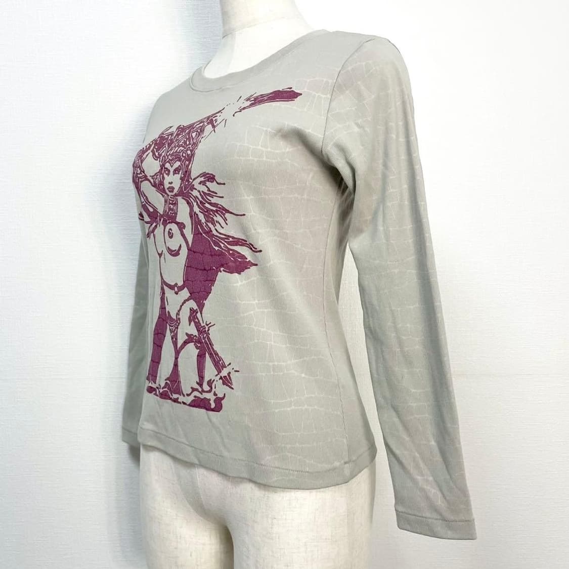 히스테릭 글래머 워리어 그래픽 롱슬리브 티셔츠 상품이미지2