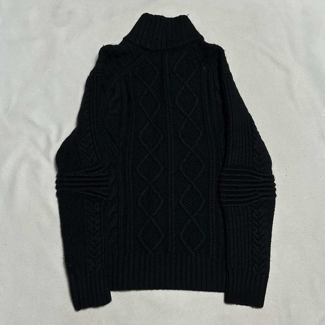 M 폴로랄프로렌 숄더 넥 버튼 블랙 메리노 울 니트 상품이미지3