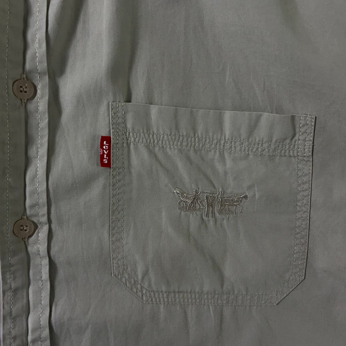 Levi's  리바이스 레드탭 자수 웨스턴 베이지 셔츠  상품이미지3
