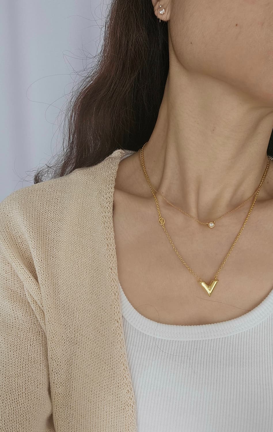 루이비통 에센셜 V 골드 신형 목걸이 [정품/풀세트] 상품이미지7