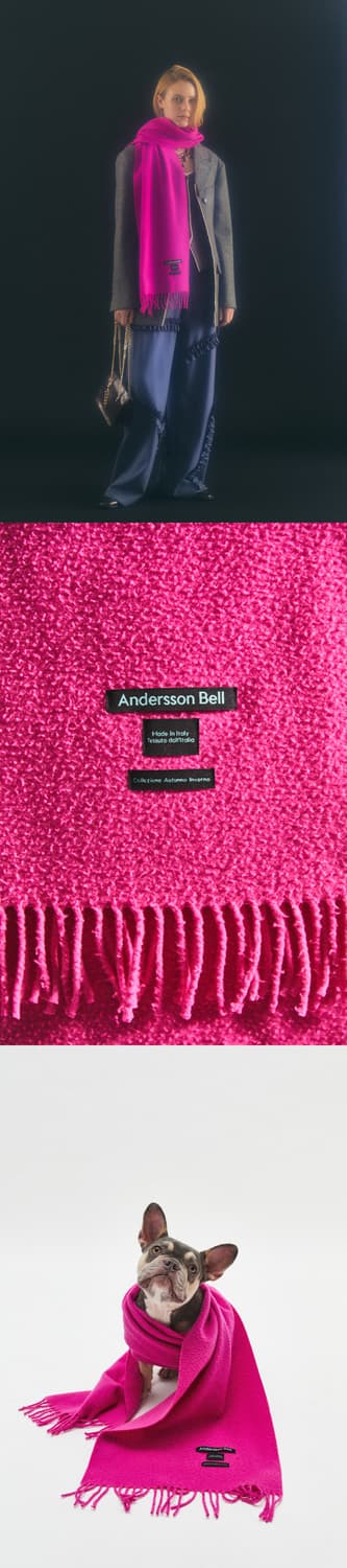 앤더슨벨 비엘라 스카프(머플러) 후크시아 핑크 상품이미지3