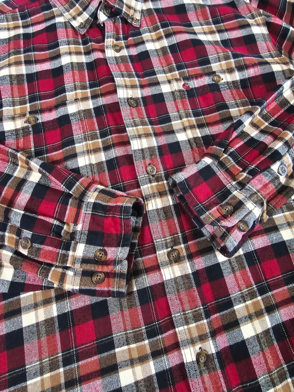 [XL] Carhartt 칼하트 빈티지 플란넬 체크 셔츠 자켓 레귤러핏 상품이미지3