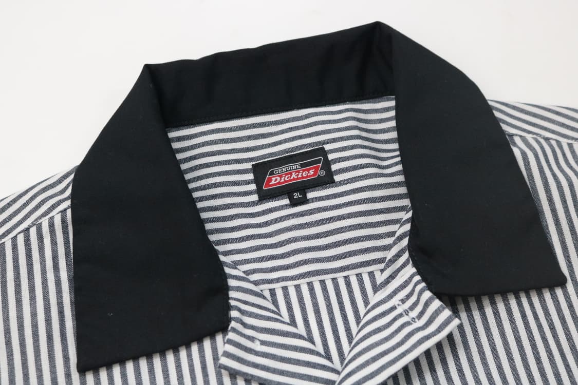 Dickies 디키즈 빈티지 히코리 스트라이프 오픈칼라 워크 셔츠 2L 상품이미지4
