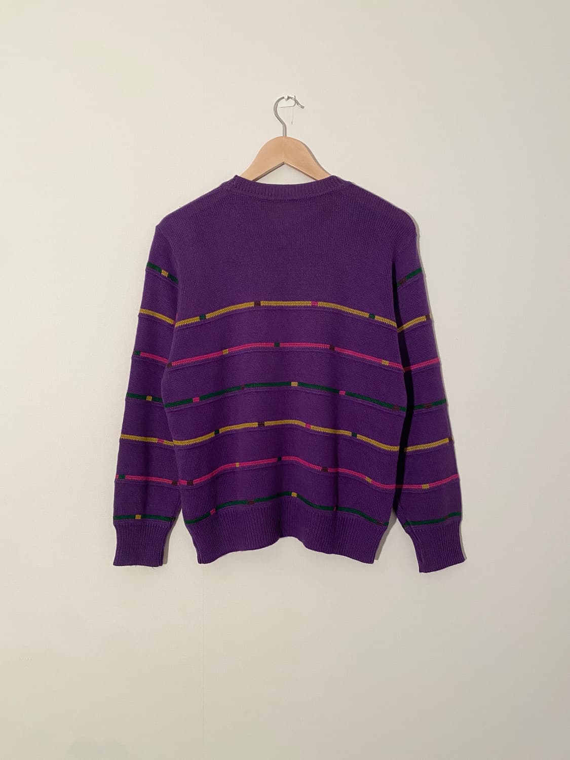 Purple Multi-Stripe Wool Blend Knit 상품이미지4