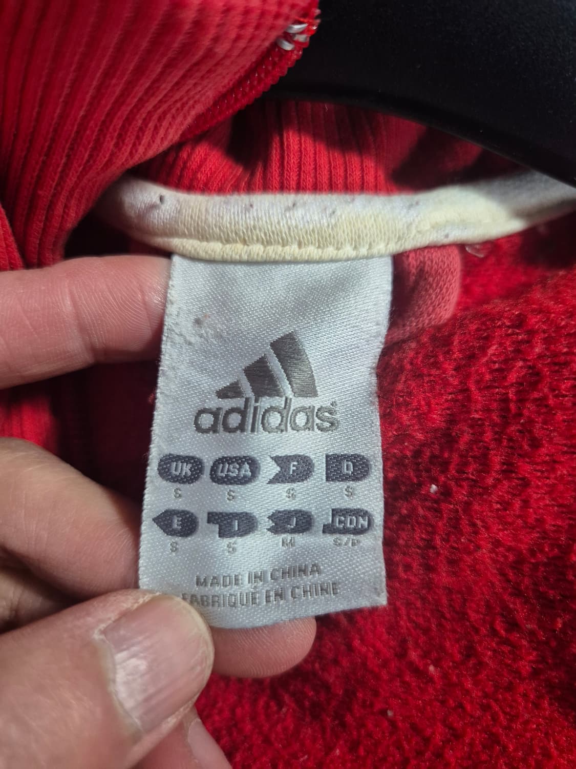  아디다스 삼선 빨간색 트랙 자켓 상품이미지7