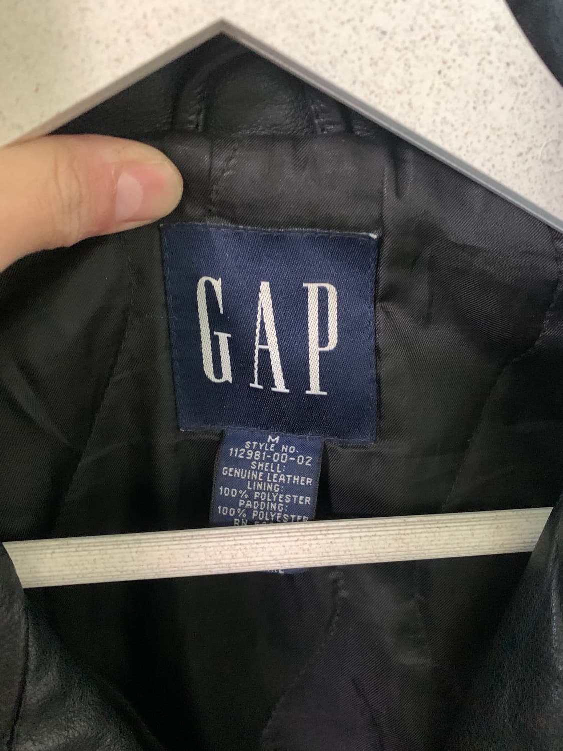 올드 갭 레더 가죽 카 코트 M 상품이미지2