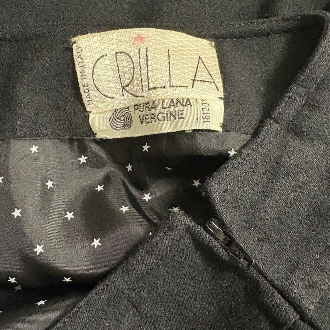 Italy pure wool skirt black 상품이미지5