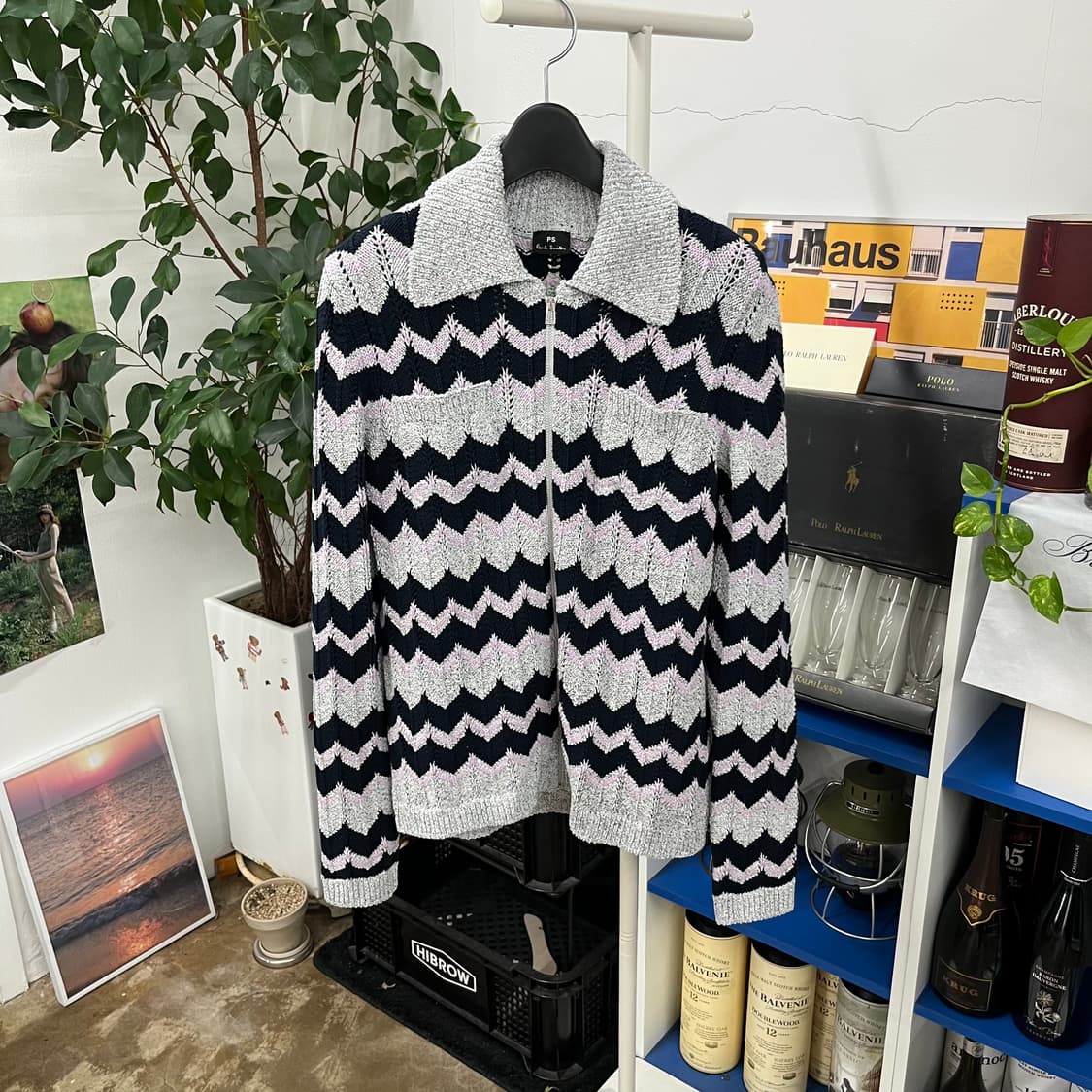 폴스미스 우먼 칼라 니트 집업 S  상품이미지1