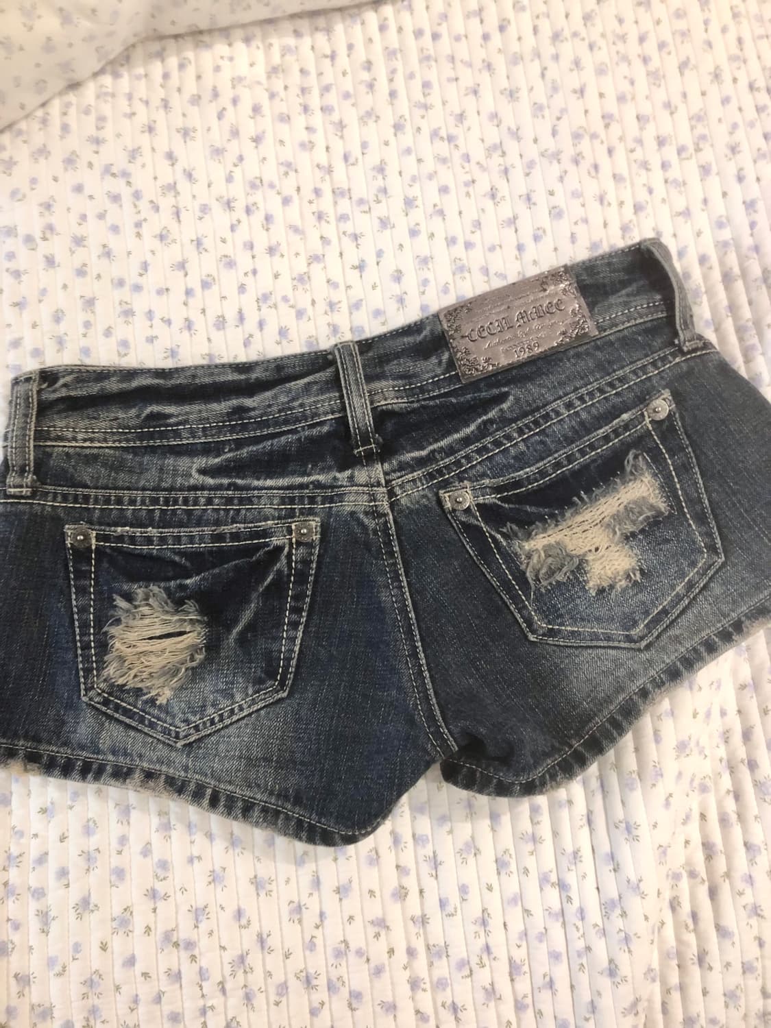 와투케 갸루 찢청 반바지 빈티지 살로메 오네 펑크 니혼진 핀터 히메 상품이미지4