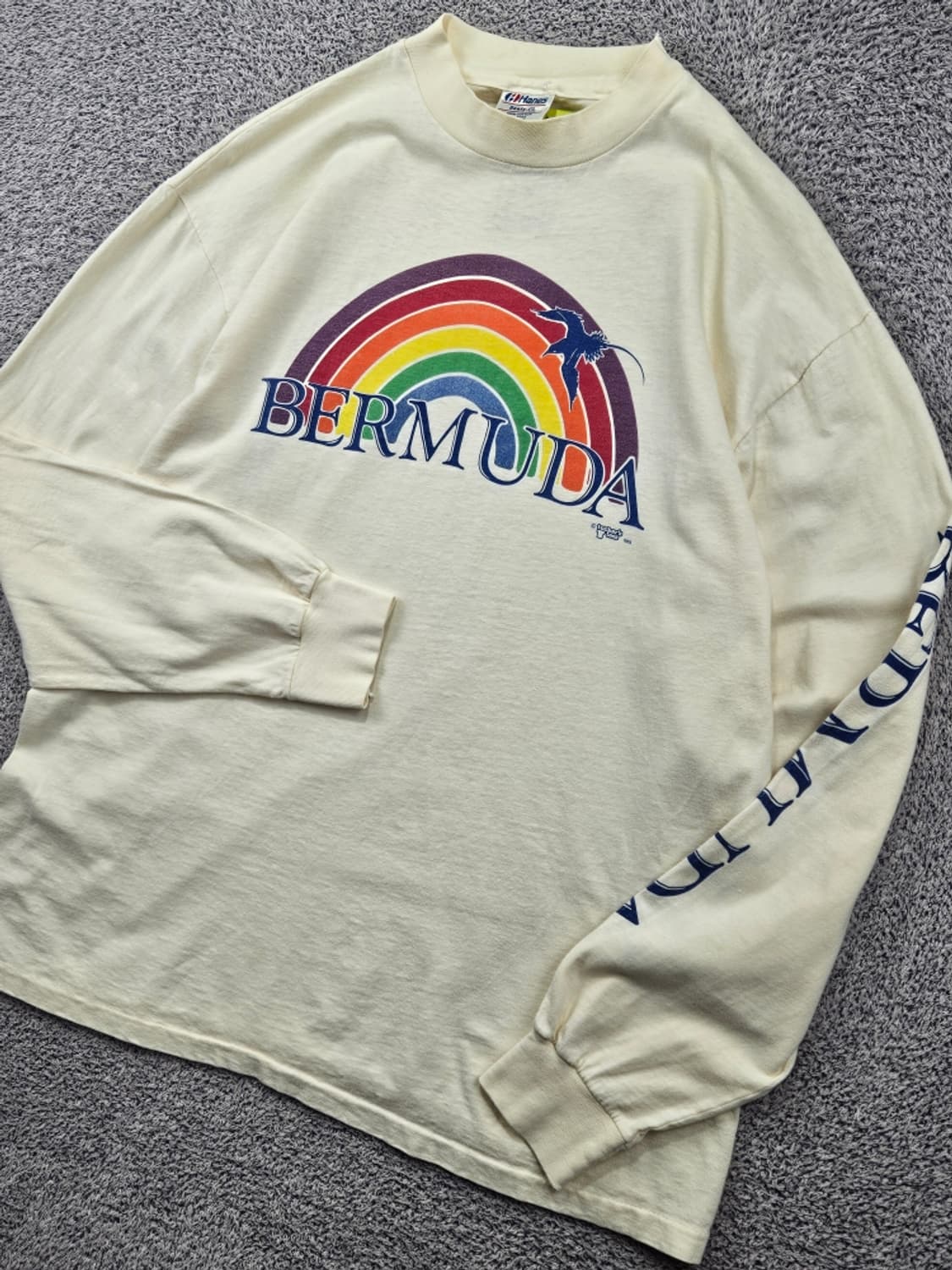 1983 USA 헤인즈 싱글스티치 롱슬리브 긴팔티셔츠 (XL)/11798 상품이미지4