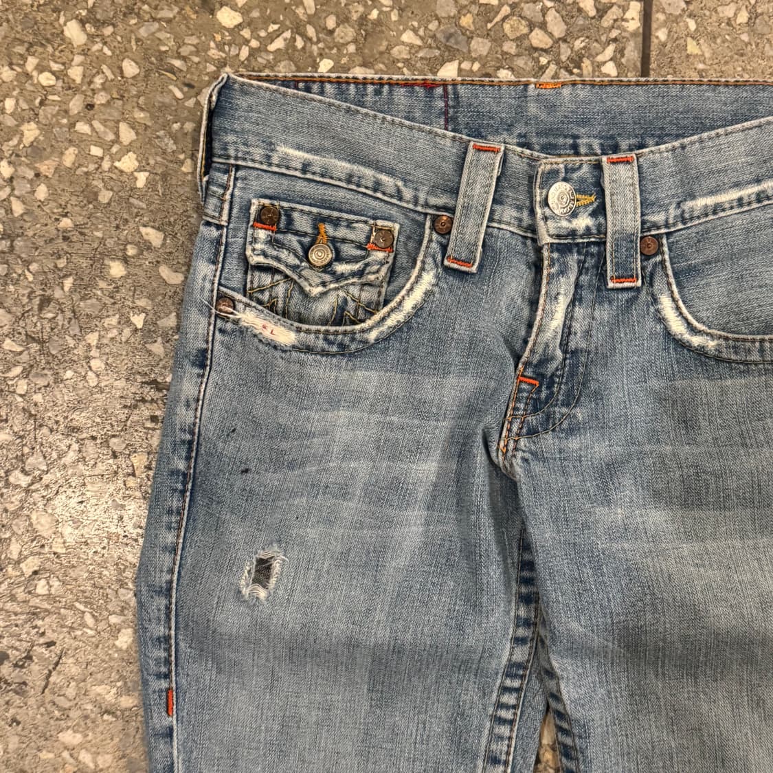 트루릴리전 레더 포켓 부츠컷 데님 32 상품이미지5