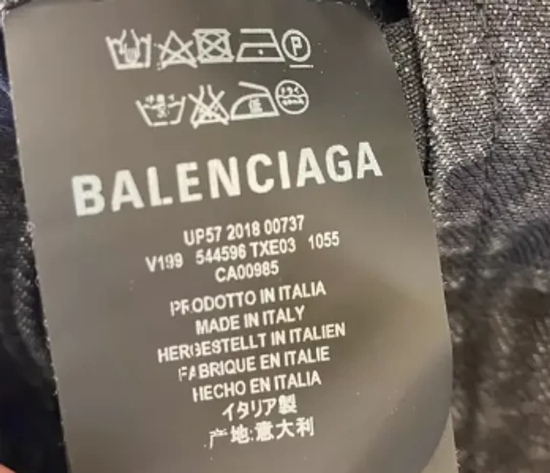 [새상품] 발렌시아가 백로고 흑청 워싱 데님셔츠 M
 상품이미지3