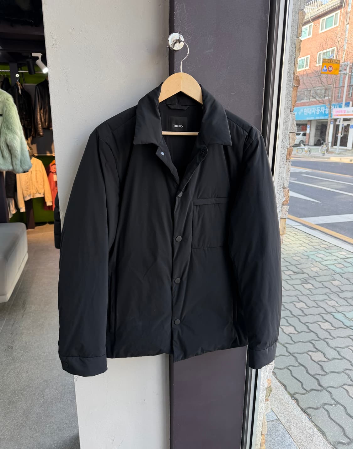 M/ 띠어리 페이퍼 나일론 데니 패딩자켓 상품이미지4