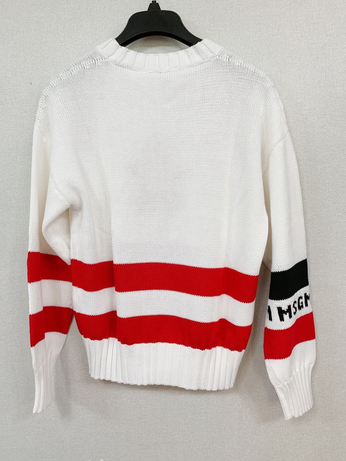 (새상품)MSGM 여성 화이트 별 스트라이프 니트 상품이미지3