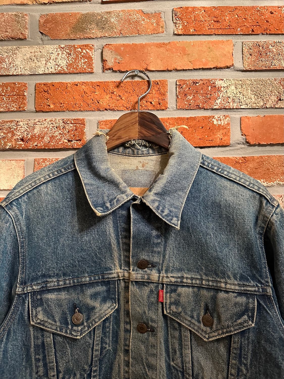 80s USA 빈티지 리바이스 70505 3rd 데님 트러커 자켓 상품이미지5