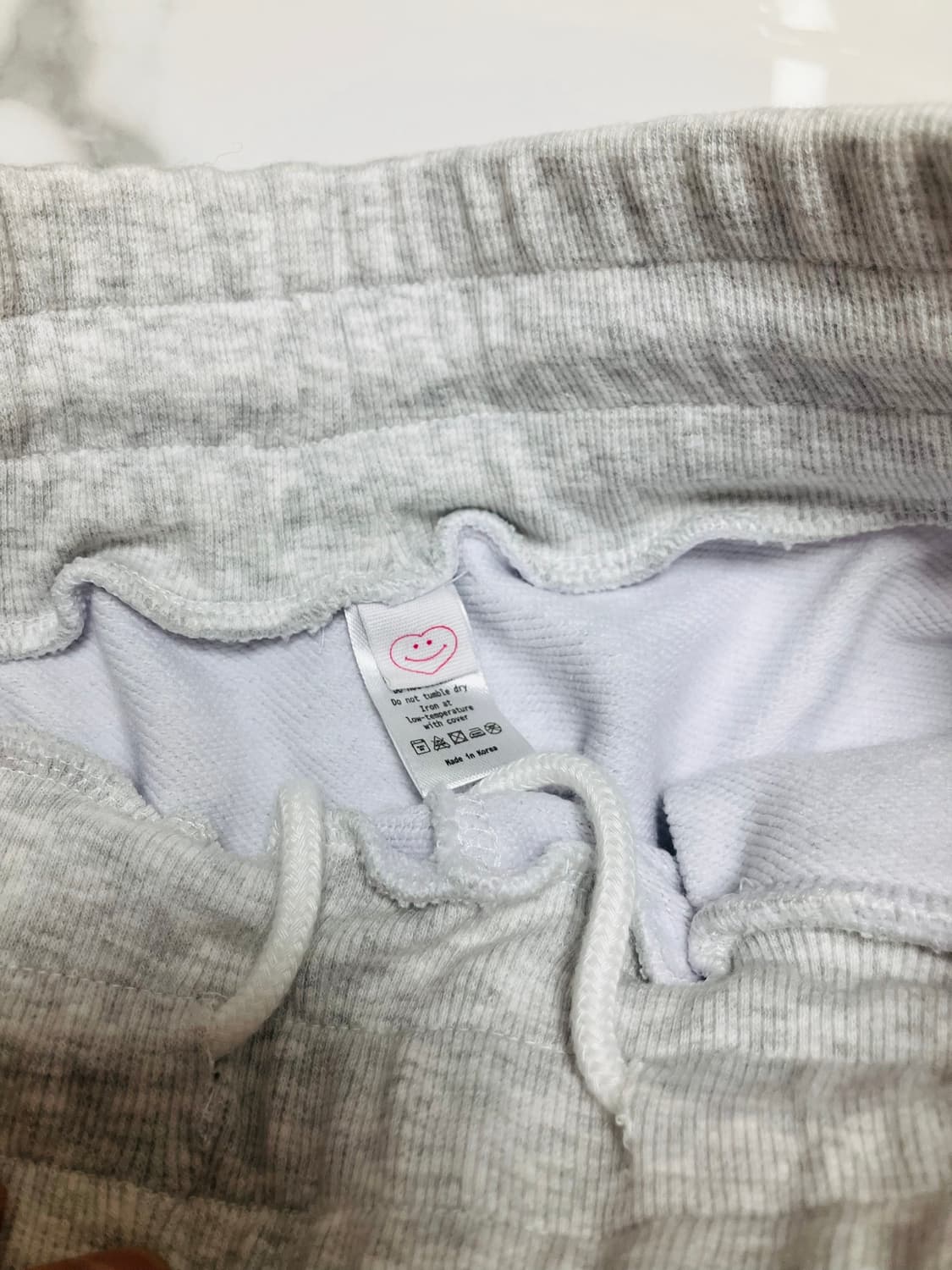 민지에나 미발매 샘플 스웻쇼츠 반바지 쭈리면 상품이미지4