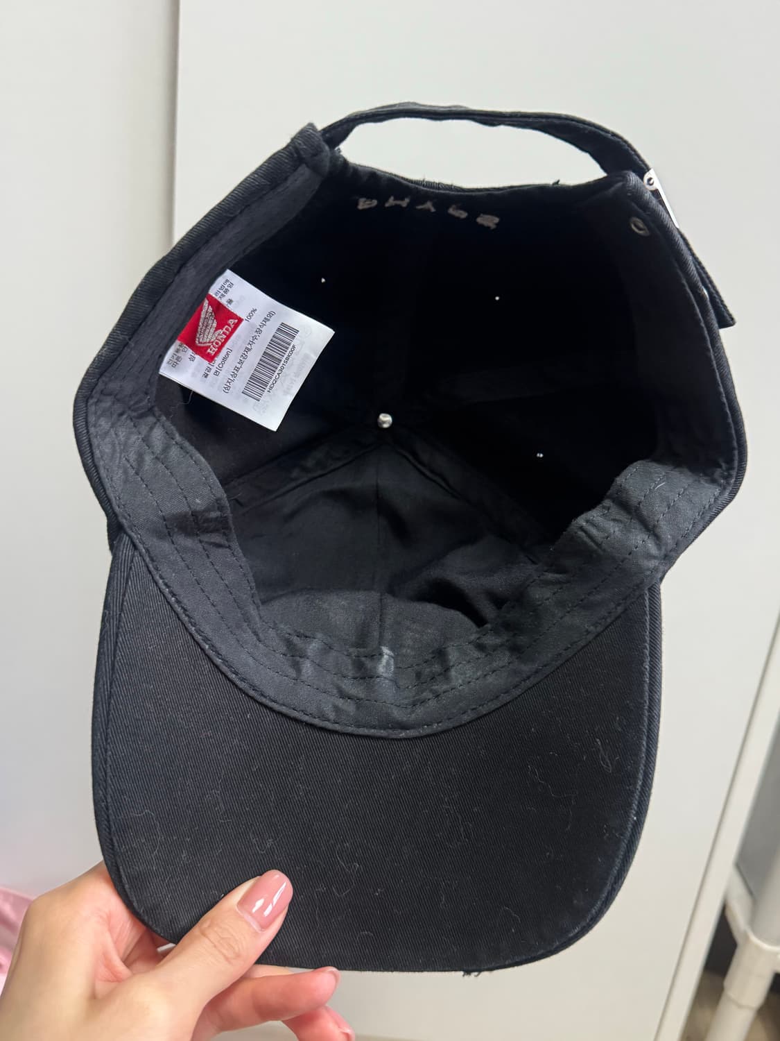 혼다 컷오프 볼캡 블랙 상품이미지3