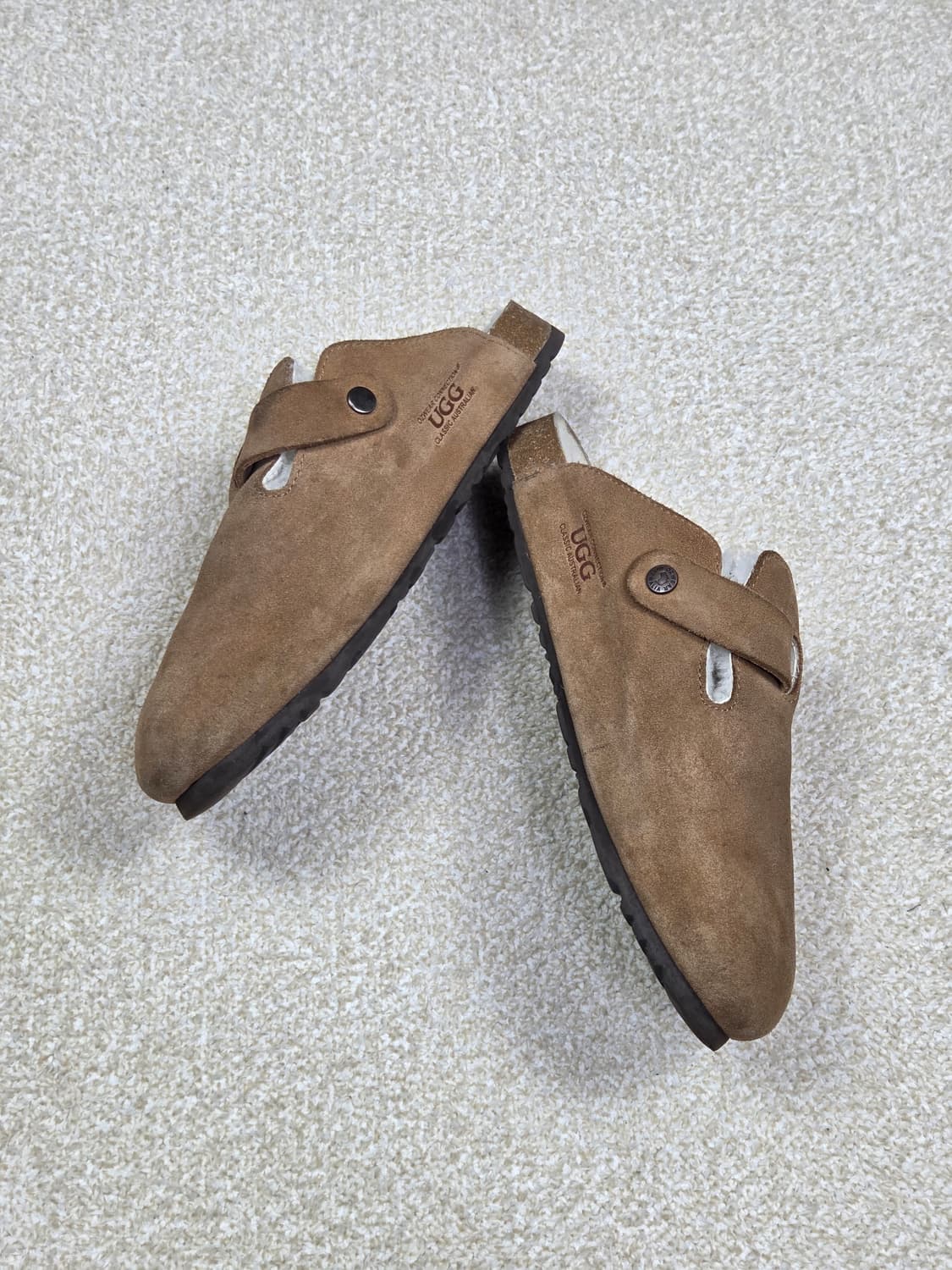 [오즈웨어 어그] 코르크 스웨이드 양털 클로그 슬리퍼 | 00222 상품이미지4