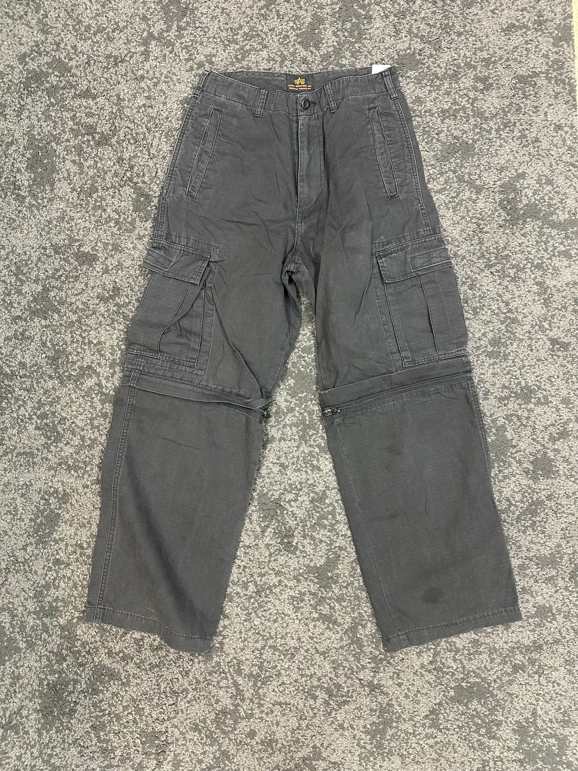 알파인더스트리 분리형 카고팬츠 블랙 S 상품이미지1