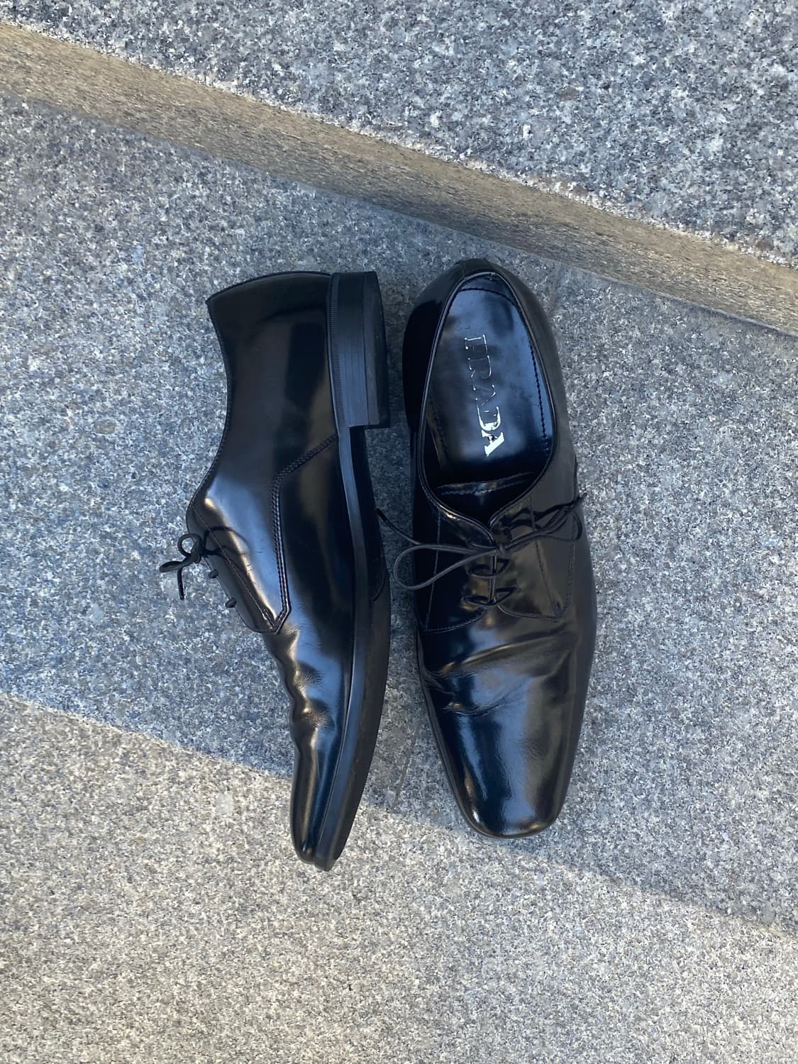 Prada square toe derby 상품이미지2