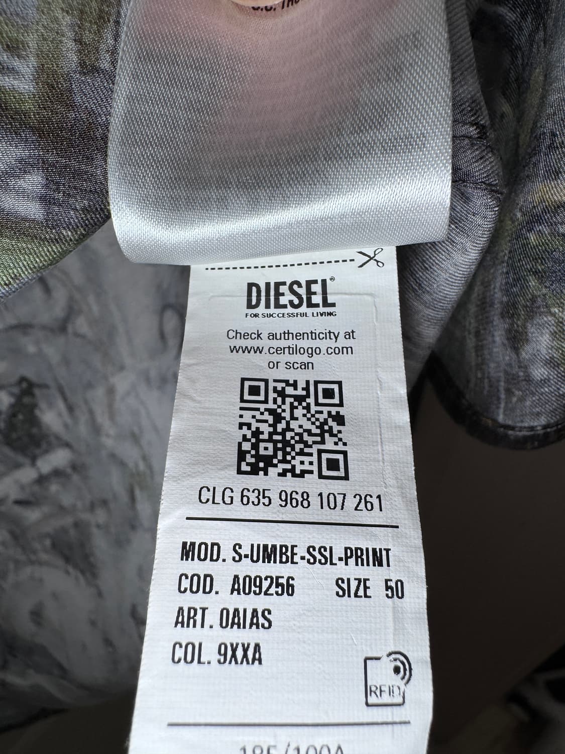 디젤 프린팅 셔츠 상품이미지4