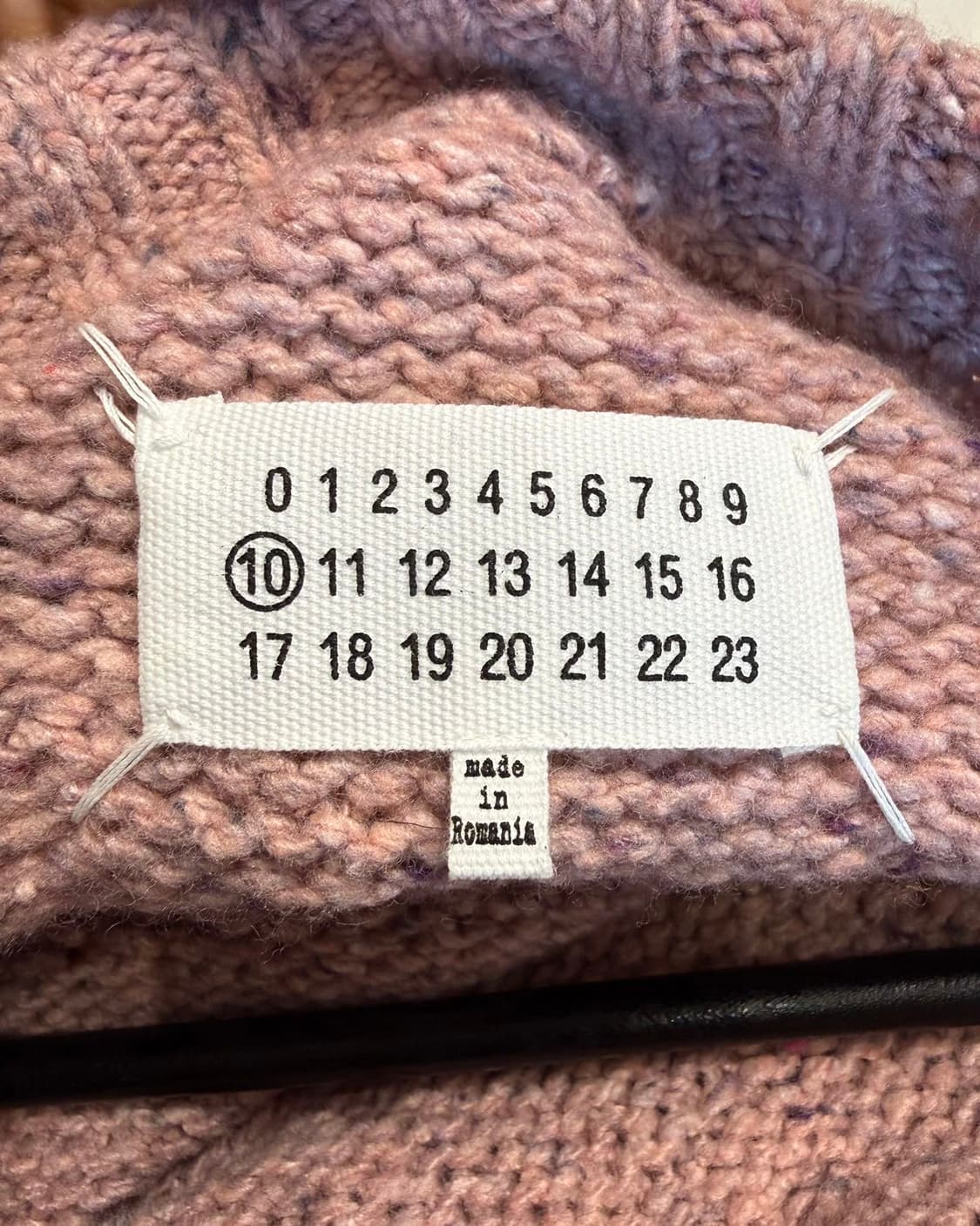 메종 마르지엘라 핑크 오버사이즈 울 니트 상품이미지7